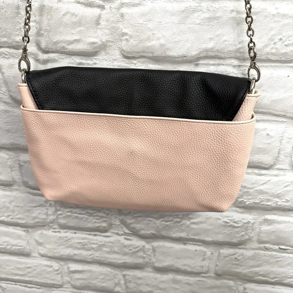 Thirty One 31 Classic Crossbody Pink‎ Black Arrow Purse Faux Leather Adjustable
